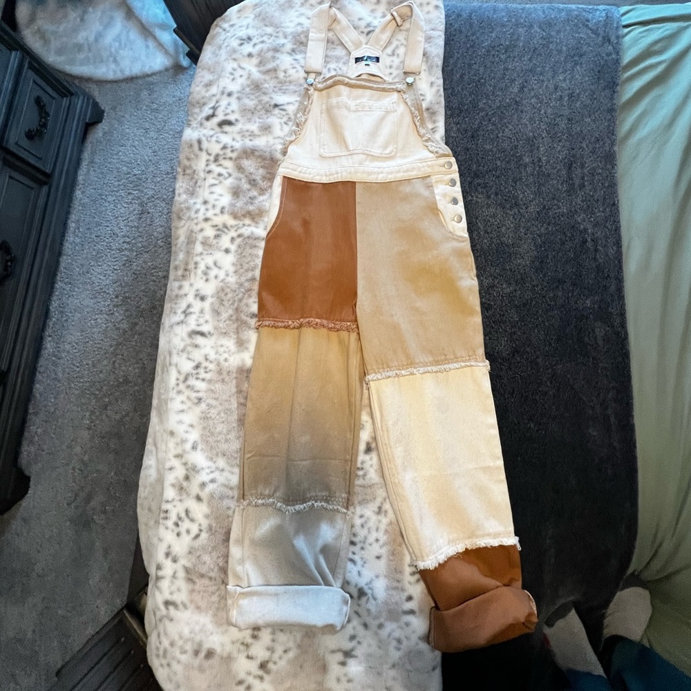 Adorable overalls , size medium , true to size- brand new with no tags